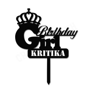 Crafty Worth customized name cake topper for cake decoration