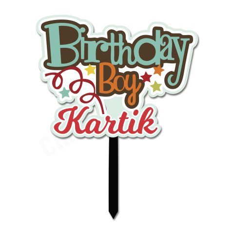 Crafty Worth | Happy Birthday Cake Topper for Birthday Decoration| Special Cake Decoration for Girls | Boys | Kids | Wife | Husband | Customized Cake Topper