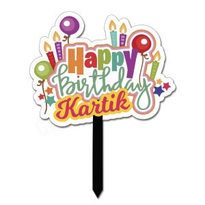 Crafty Worth acrylic personalised cake topper