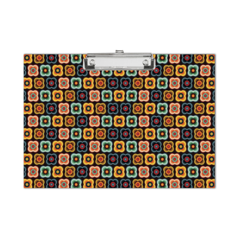 Retro Floral A3 Writing Clipboard