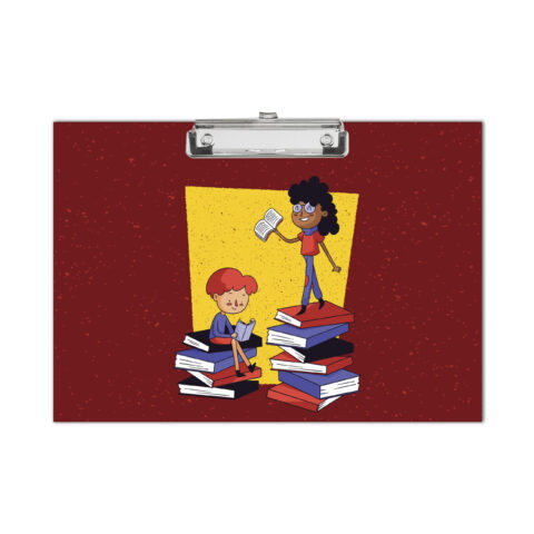 Crafty Worth | Wooden Paper Clipboard | Examination Writing Pad | Office Clipboard | Exam Board for Kids & Students | clip board for girls| clip board for Boys | Stainless Clip | clip board A3 size