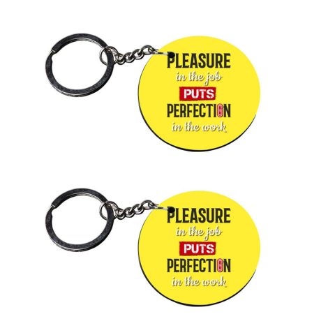 Crafty Worth | car keychain for men with quotes | keychain for 10 keys customized keychain with photo Printed Wooden Keychain| Circle Shape Set of 2 keyrings 2×2 inch