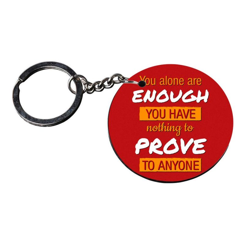 You Are Enough Motivational Keychain Set