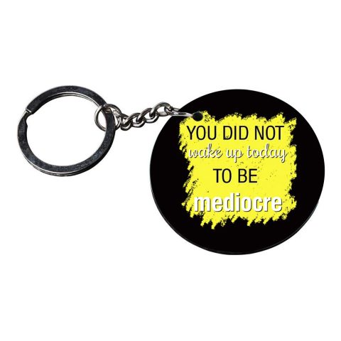 Motivational Quote Round Metal Keychain - alternate view