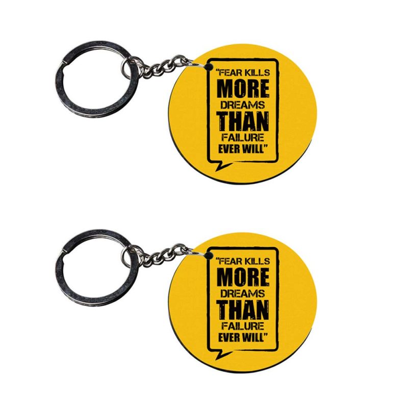 Crafty Worth | car keychain for men with quotes | keychain for 3 friends customized keychain with photo Printed Wooden Keychain| Circle Shape Set of 2 keyrings 2x2 inch