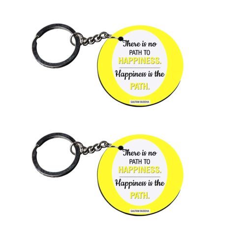 Crafty Worth | tag keychain for bikes | keychain for car customized keychain with photo Printed Wooden Keychain| Circle Shape Set of 2 keyrings 2×2 inch