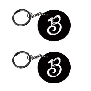 | Alphabet B keychain | keychain drive safe i need you here with me customized keychain with photo Printed Wooden Keychain| C
