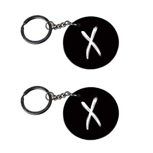 | Alphabet X keychain | g keychain with love colour customized keychain with photo Printed Wooden Keychain| Circle Shape Set 