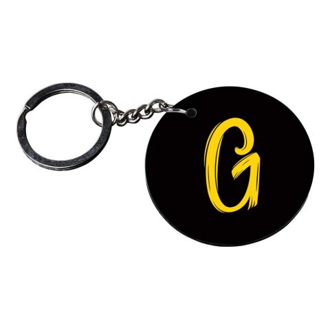 Crafty Worth | Alphabet G keychain | keychain iron man customized keychain with photo Printed Wooden Keychain| Circle Shape Set of 2 keyrings 2×2 inch - alternate view