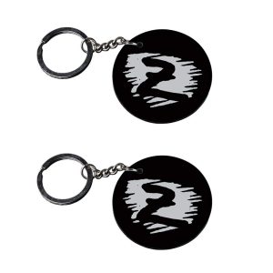| Alphabet Z keychain | keychain name customized keychain with photo Printed Wooden Keychain| Circle Shape Set of 2 keyrings 