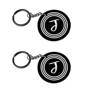 Crafty Worth Alphabet J Krishna theme keychain set of 2 - photo 3