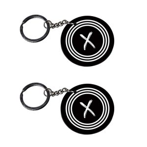 | Alphabet X keychain | keychain queen customized keychain with photo Printed Wooden Keychain| Circle Shape Set of 2 keyrings