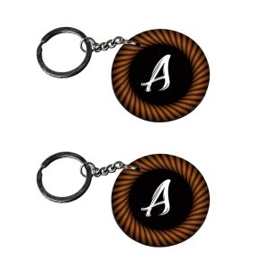 Crafty Worth Alphabet A bike keychain set of 2 - photo 3