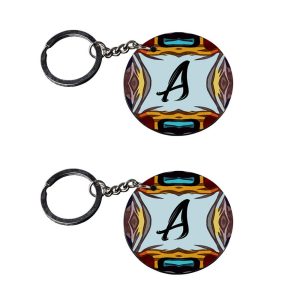 Crafty Worth Alphabet A keychain set of 2 for FZS keys - photo 3