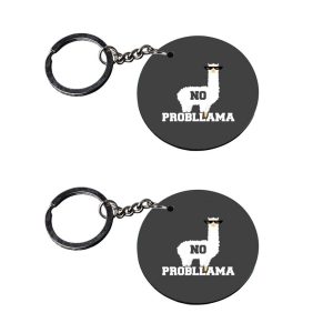 | llama keychain for girls | keychain for wagon r customized keychain with photo Printed Wooden Keychain| Circle Shape Set of