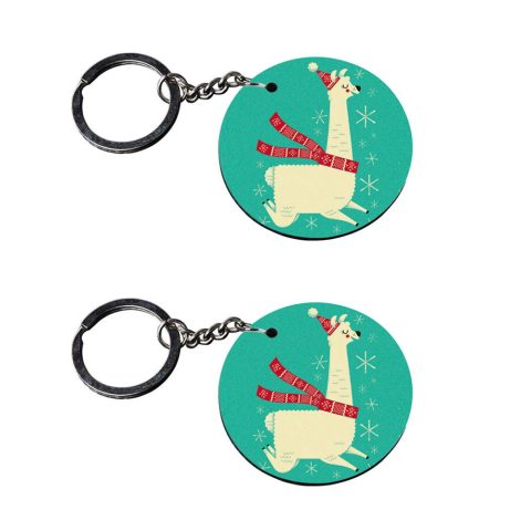 Crafty Worth | keychain for girls under 100 | keychain for 220 bike customized keychain with photo Printed Wooden Keychain| Circle Shape Set of 2 keyrings 2×2 inch - alternate view