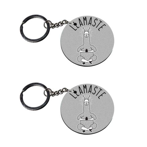 Crafty Worth | key chain for girls cute | keychain for 200 customized keychain with photo Printed Wooden Keychain| Circle Shape Set of 2 keyrings 2×2 inch