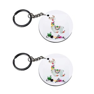 Crafty Worth llama best friends keychain for girls set of 2 - photo 2