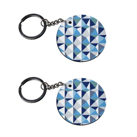 Crafty Worth | keychain for girls | keychain axe Printed Wooden Keychains | Circle Shape Set of 2 keyrings 2×2 inch