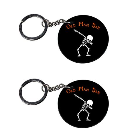 Crafty Worth | dab keychain | keychain under 500 Printed Wooden Keychains | Circle Shape Set of 2 keyrings 2×2 inch