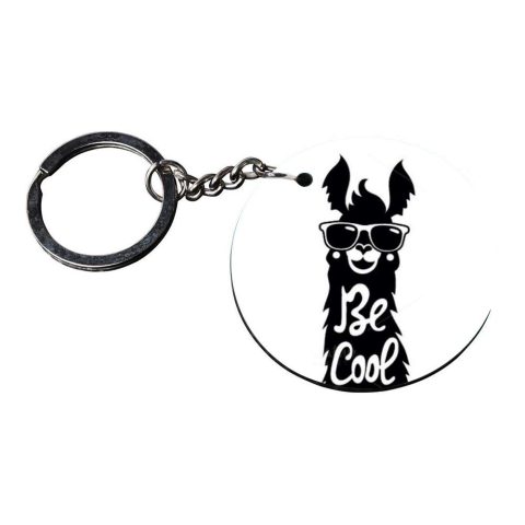 Crafty Worth | key chain for girls under 100 | keychain for bags for girls Printed Wooden Keychains | Circle Shape Set of 2 keyrings 2×2 inch - alternate view