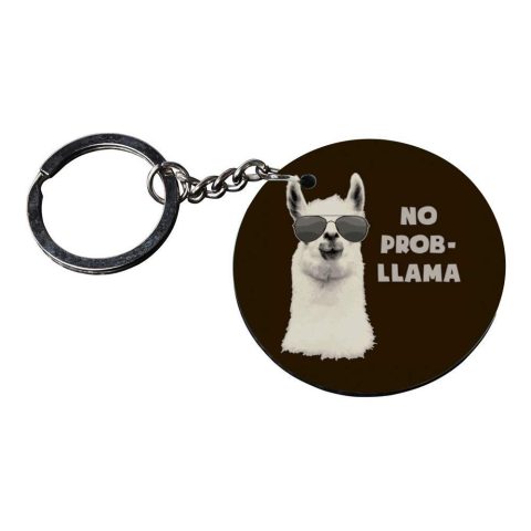 Crafty Worth | key chain for girls under 50 | keychain for football Printed Wooden Keychains | Circle Shape Set of 2 keyrings 2×2 inch - alternate view