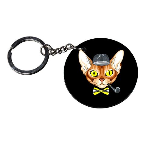 Crafty Worth | dog keychain for girls | keychain for kids fish Printed Wooden Keychains | Circle Shape Set of 2 keyrings 2×2 inch - alternate view