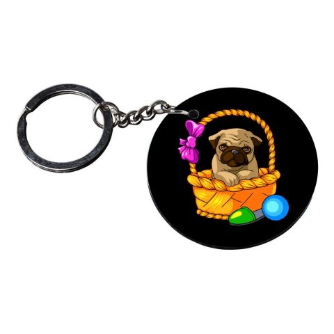 Crafty Worth | bungo stray dogs keychain | keychain for ntorq Printed Wooden Keychains | Circle Shape Set of 2 keyrings 2×2 inch - alternate view