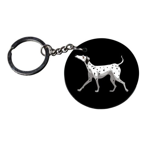 Crafty Worth | dogs neck keychain | keychain for phone cover Printed Wooden Keychains | Circle Shape Set of 2 keyrings 2×2 inch - alternate view