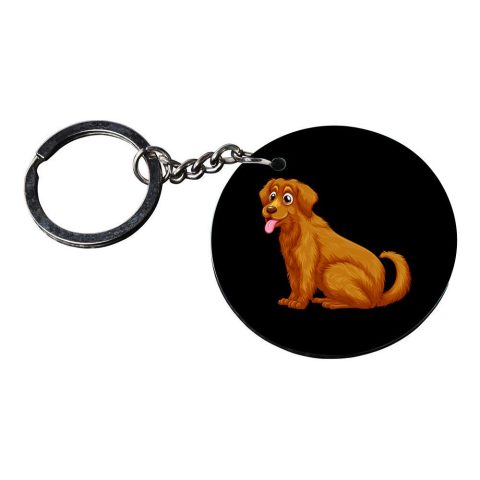 Crafty Worth | dog tag keychain | keychain for pulsar 150 Printed Wooden Keychains | Circle Shape Set of 2 keyrings 2×2 inch - alternate view