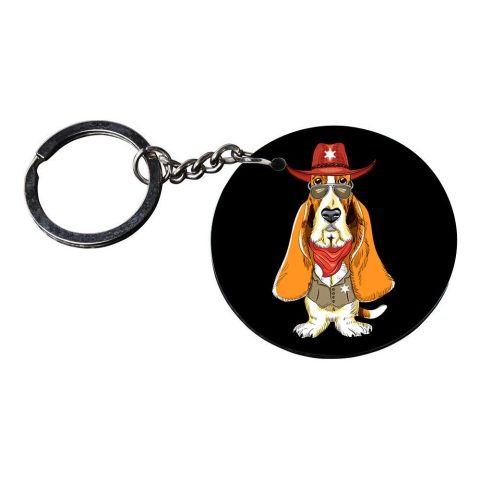 Crafty Worth | watch dogs 2 keychain | keychain for sports bike Printed Wooden Keychains | Circle Shape Set of 2 keyrings 2×2 inch - alternate view