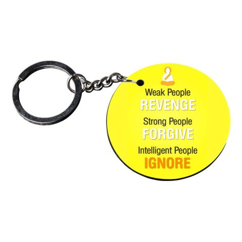 Crafty Worth | keychains for men with quotes | r keychain for boys Printed Wooden Keychains | Circle Shape Set of 2 keyrings 2×2 inch - alternate view