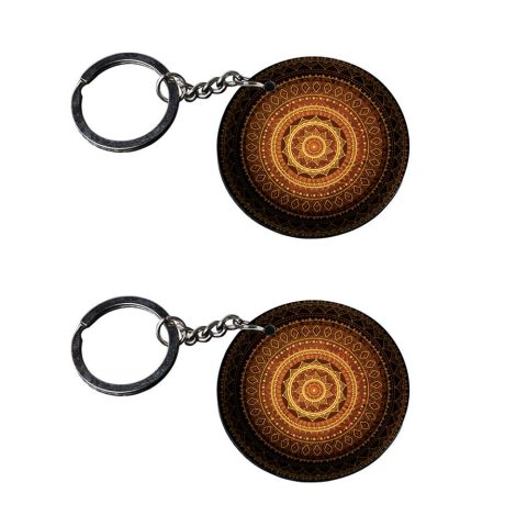 Crafty Worth | quotes keychain for bike | keychain avengers iron man Printed Wooden Keychains | Circle Shape Set of 2 keyrings 2×2 inch
