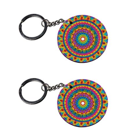 Crafty Worth | keychain with quotes for boyfriend | keychain drive safe i need you here with me Printed Wooden Keychains | Circle Shape Set of 2 keyrings 2×2 inch