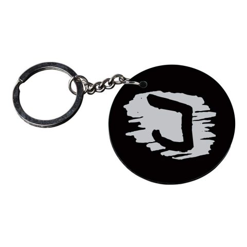 Crafty Worth | Alphabet J keychain | keychain knife for men Printed Wooden Keychains | Circle Shape Set of 2 keyrings 2×2 inch - alternate view