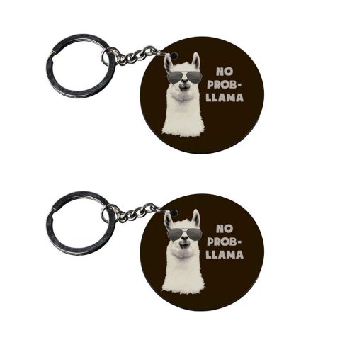 Crafty Worth | key chain for girls under 50 | keychain for vespa bike Printed Wooden Keychains | Circle Shape Set of 2 keyrings 2×2 inch