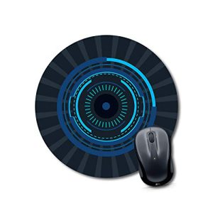 CraftyWorth mouse pad hard surface Innovation Round Mouse Pad for Laptop/pc (9X9 Inches)