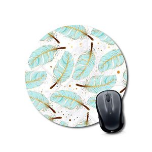 mouse pad hard base feather texture Mouse pad Round Mouse Pad for Laptop/pc (9X9 Inches)