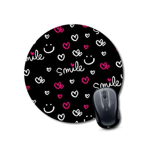 Crafty Worth mouse pad mat smile Mouse pad Round Mouse Pad for Laptop/pc (9X9 Inches)