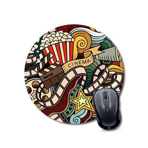 mouse pad medium Mouse pad with texture Round Mouse Pad for Laptop/pc (9X9 Inches)