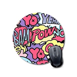 mouse pad made in india Mouse pad for girls Round Mouse Pad for Laptop/pc (9X9 Inches)