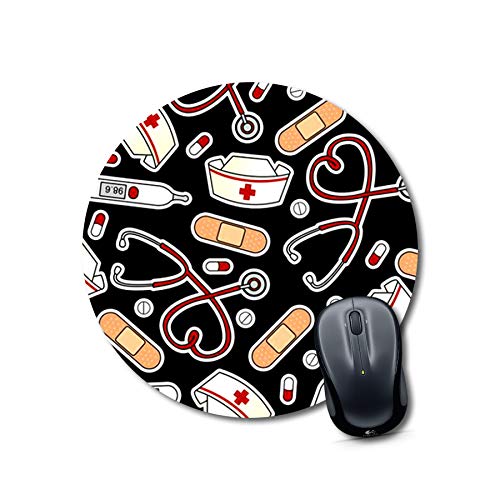 Crafty Worth mouse pad naruto medical Mouse pad Round Mouse Pad for Laptop/pc (9X9 Inches)