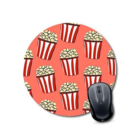 Crafty Worth mouse pad normal popcorn Mouse pad Round Mouse Pad for Laptop/pc (9X9 Inches)