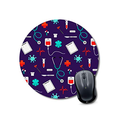 Crafty Worth mouse pad nature medical Mouse pad Round Mouse Pad for Laptop/pc (9X9 Inches)