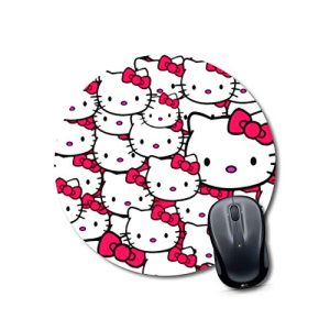 mouse pad non slip cat Mouse pad cute Round Mouse Pad for Laptop/pc (9X9 Inches)
