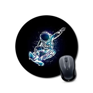 CraftyWorth mouse pad office Space Mouse pad Round Mouse Pad for Laptop/pc (9X9 Inches)