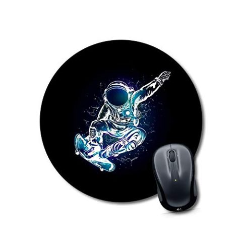 Crafty Worth mouse pad office Space Mouse pad Round Mouse Pad for Laptop/pc (9X9 Inches)