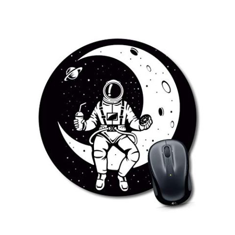 Crafty Worth mouse pad of for sports astronaut Mouse pad Round Mouse Pad for Laptop/pc (9X9 Inches)
