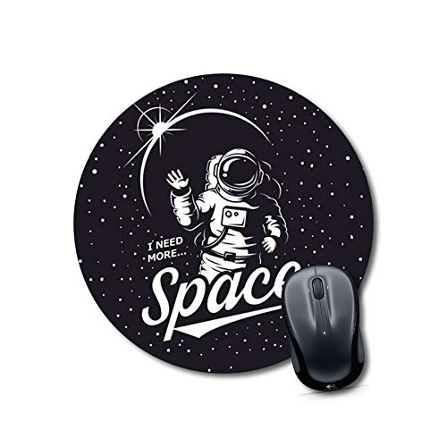 Crafty Worth mouse pad for sports astronaut Mouse pad Round Mouse Pad for Laptop/pc (9X9 Inches)