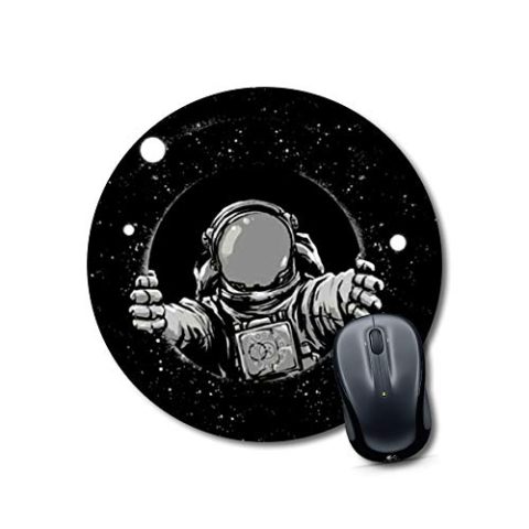 Crafty Worth mouse pad printed Space men Mouse pad Round Mouse Pad for Laptop/pc (9X9 Inches)